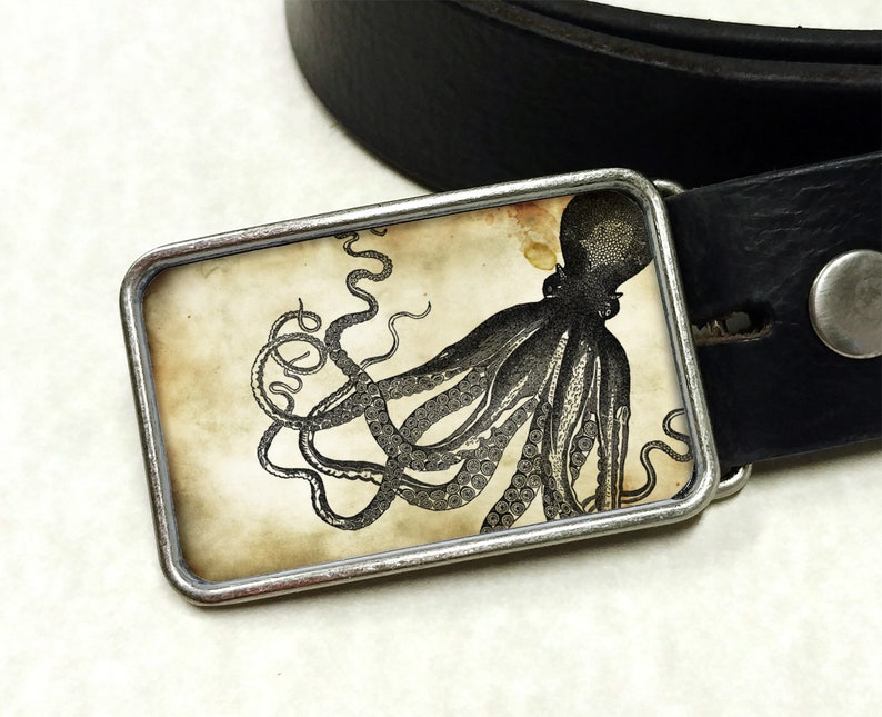 octopus belt buckle