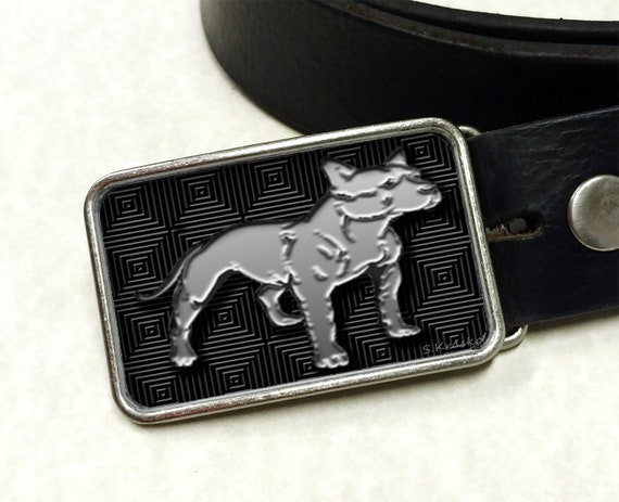pitbull belt buckle