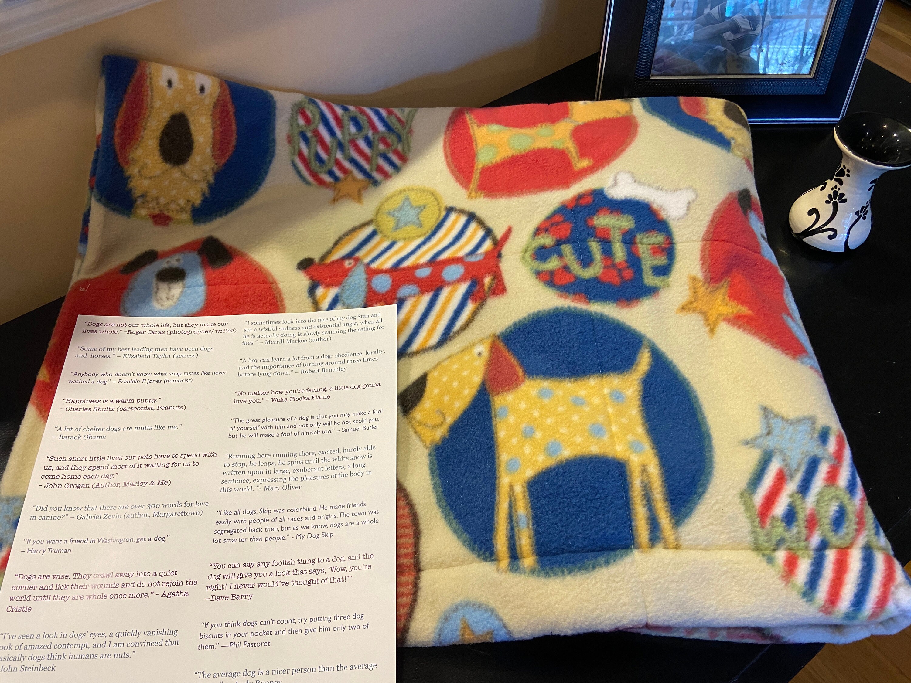 Fortune Cookie DOG LOVER BLANKET lleno de citas relacionadas Etsy España