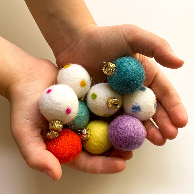 Felt Ball Ornaments DIY Kits Etsy