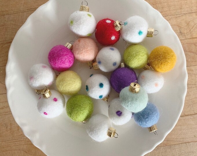 Felt Ball Ornaments DIY Kits Etsy