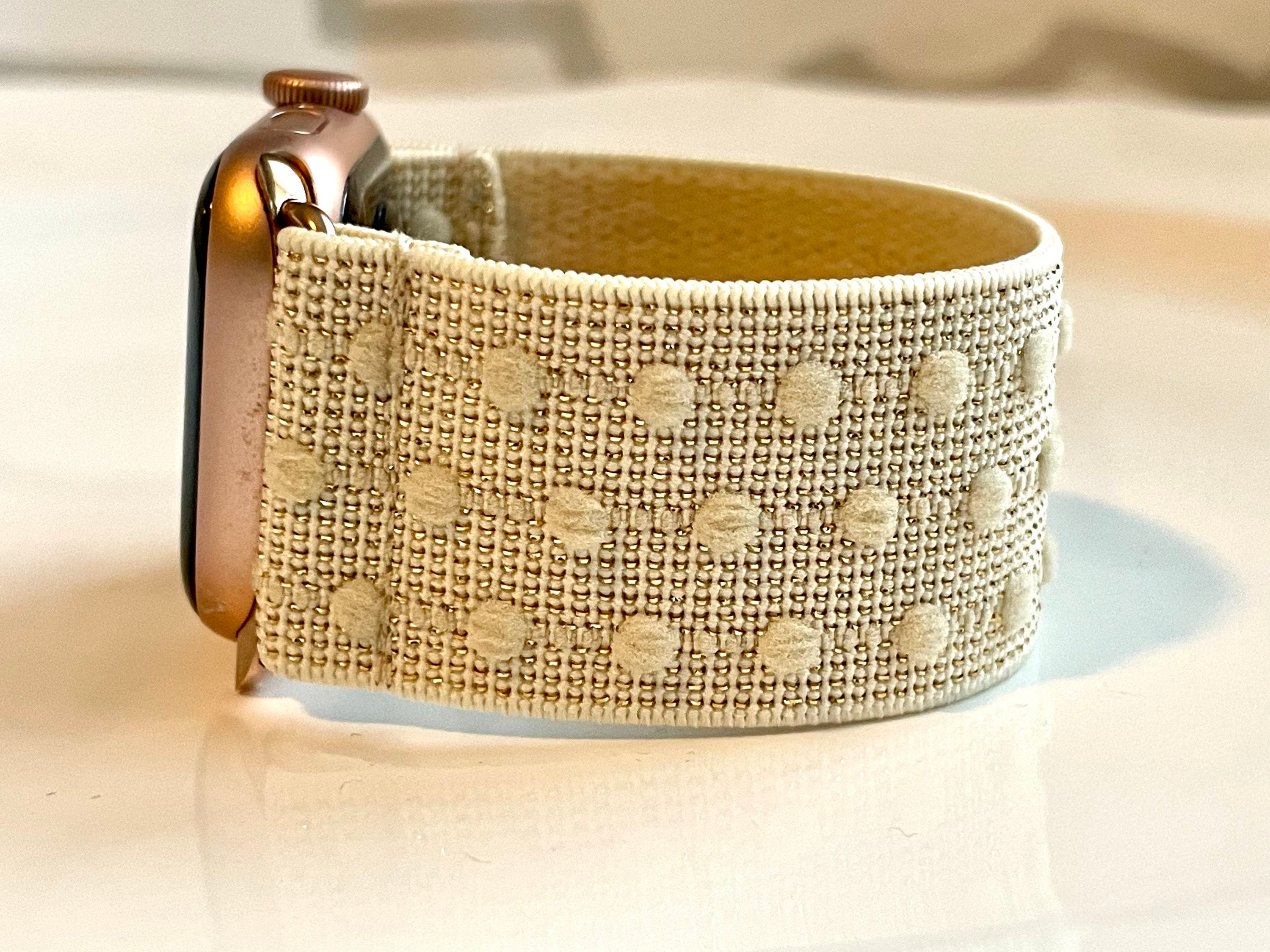 Strap-it Strap-it Bracelet Apple Watch nylon (blanc)