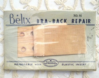 Vintage 30&#39;s Beltx Peach Sew On Replacement Bra Back. Deadstock
