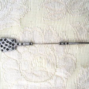 Large Deco Rhinestone Hat Pin Stick Pin. 5 image 1