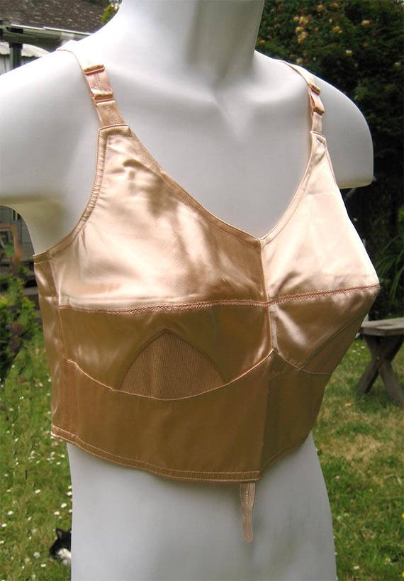 30s Pinup Gothic Cordtex, Paris Peach Satin Longli
