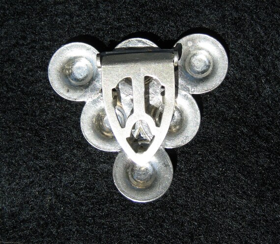 Vintage Deco Triangular Rhinestone Paste Dress or… - image 2