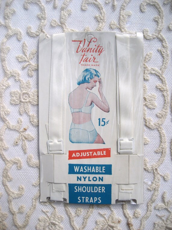 Vintage 40's 50's Vanity Fair White Nylon Satin R… - image 3