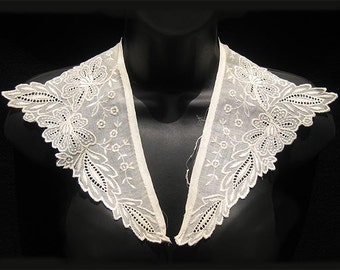 Antique Whitework Embroidered Collar
