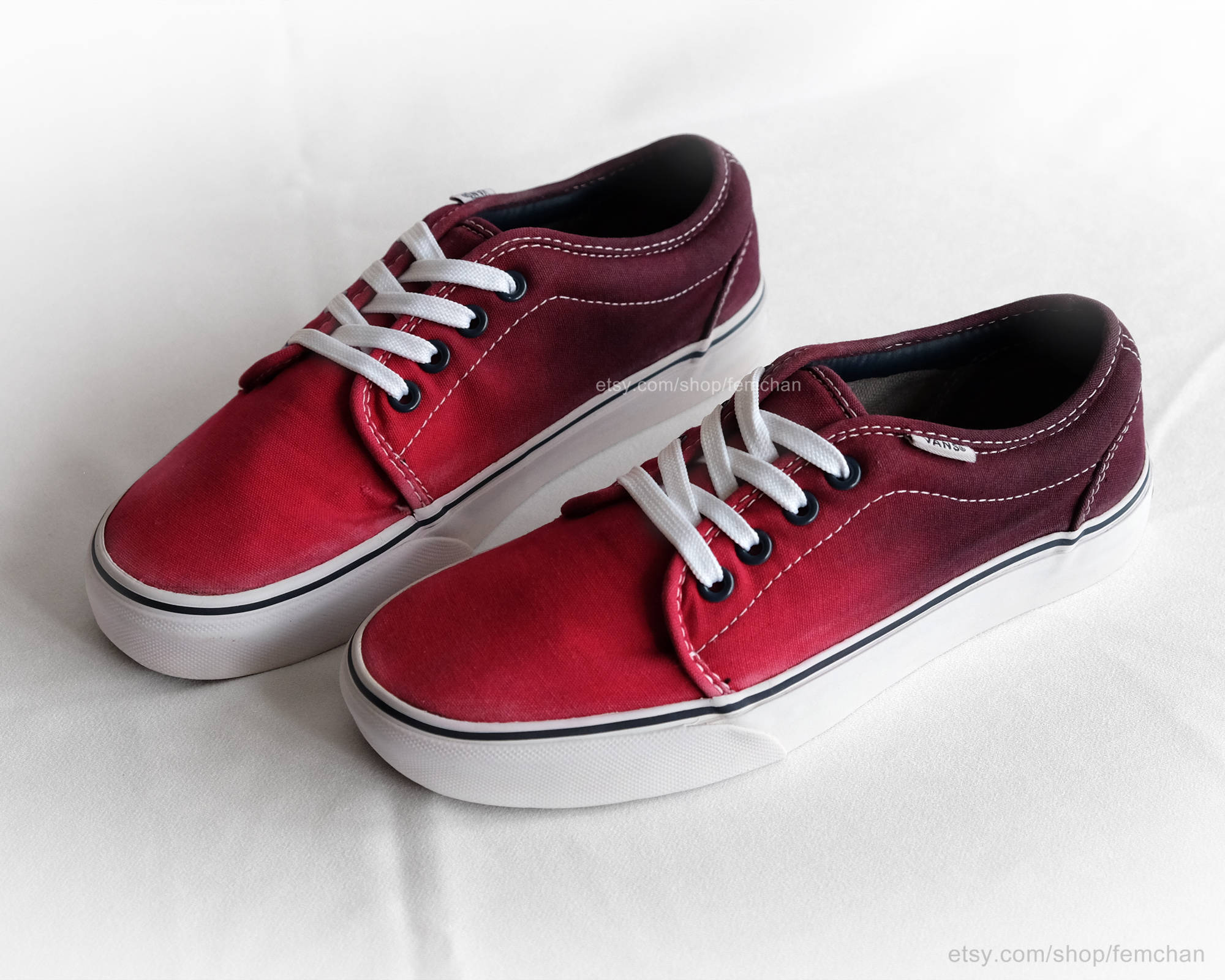 vans chukka red