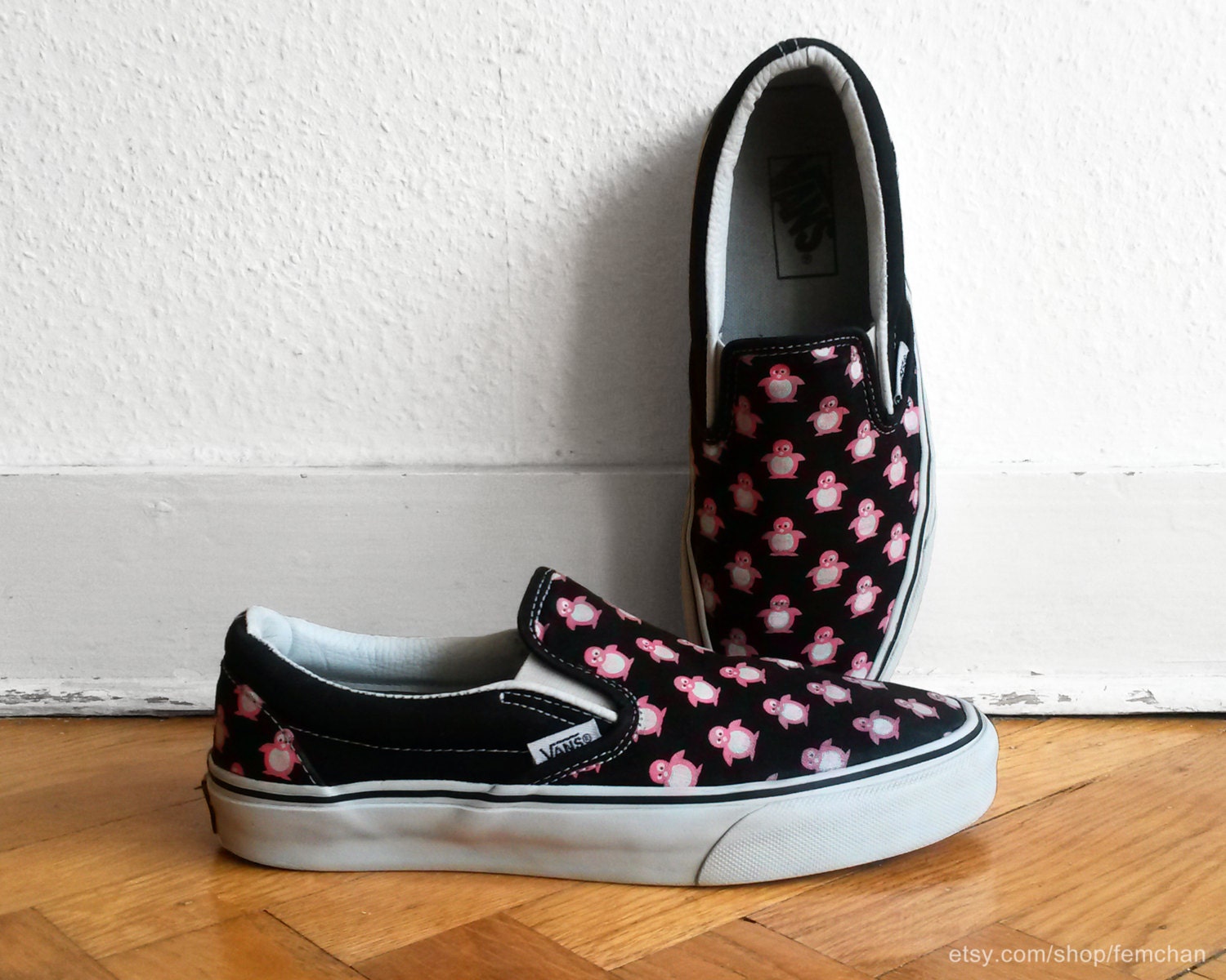 Pink penguin vans sale