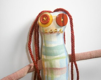 Jeanette - ooak Skaerrenvolk cloth art doll