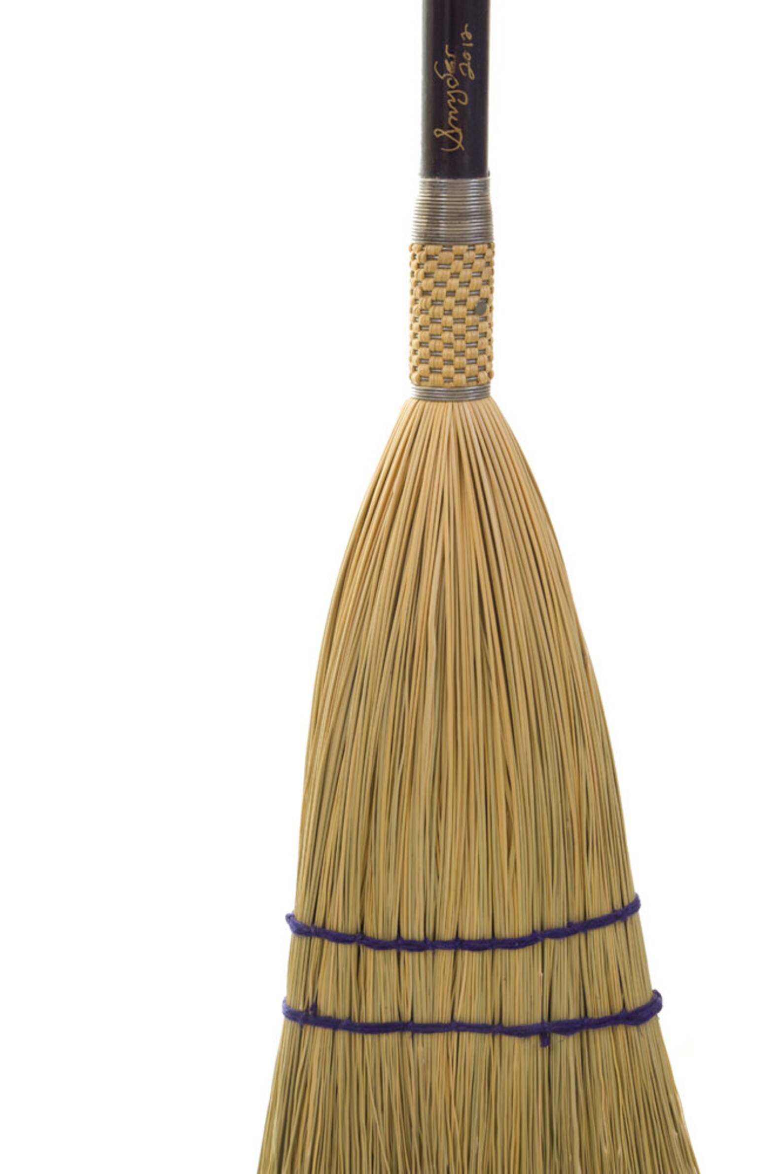 Handmade broom with a painted handle and dainty flowers with Etsy