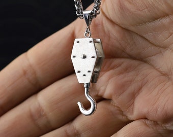 Crane Hook Necklace Sterling Silver - Etsy