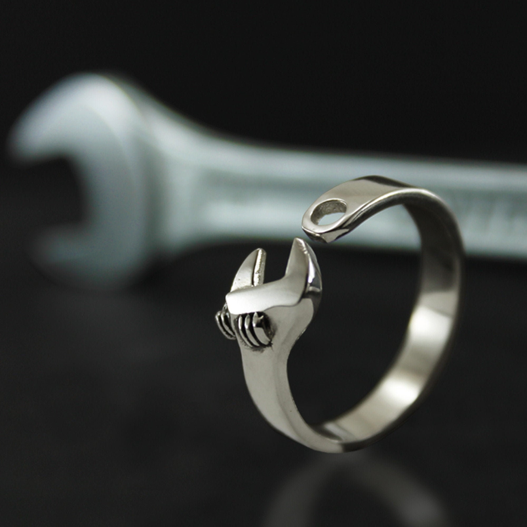Sterling silver sale wrench ring