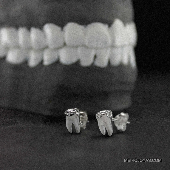 Tooth earrings studs sale