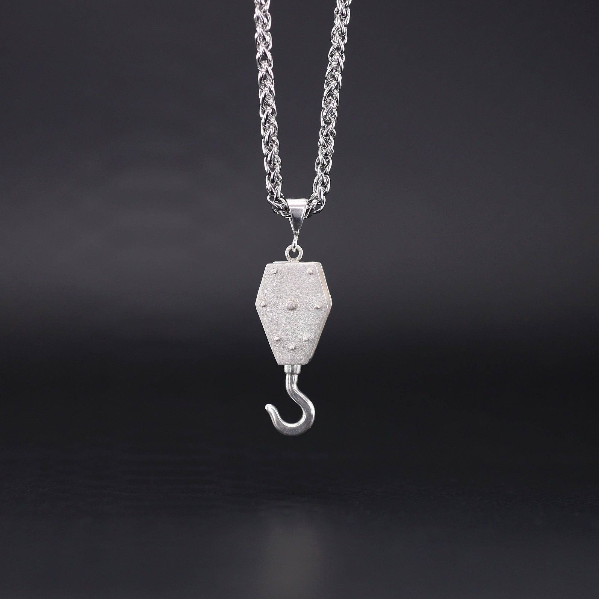 Crane Hook Necklace Sterling Silver - Etsy