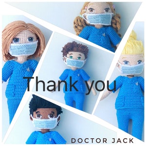 Doctor Jack Doll - Clothes & doll pattern  -  PDF download