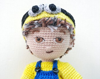 Bob - Crochet Amigurumi Boy Doll Pattern -  PDF download