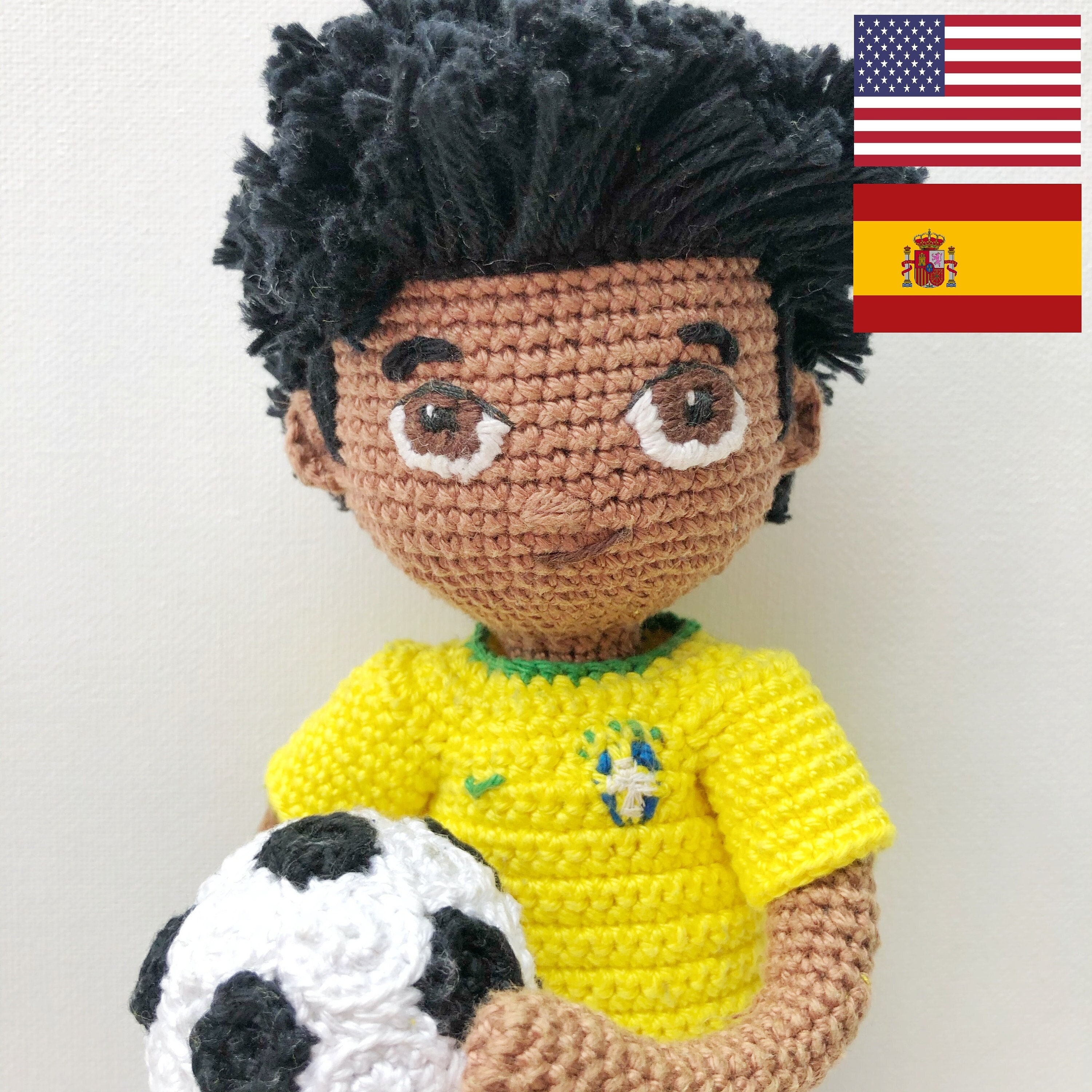 Futbolista amigurumi sales