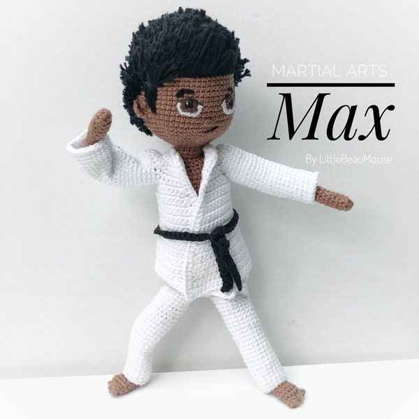 Max - Crochet Amigurumi Boy Doll Pattern -  PDF download