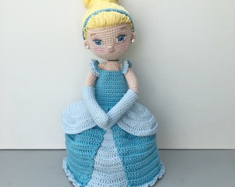 Cinderella Crochet Amigurumi Doll Pattern PDF download