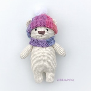 Barney Beau Bear - Crochet Amigurumi Teddy Bear Pattern -  PDF download
