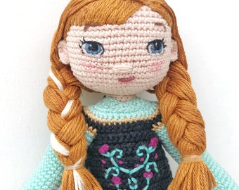 Anna - Crochet Amigurumi Doll Pattern -  PDF download