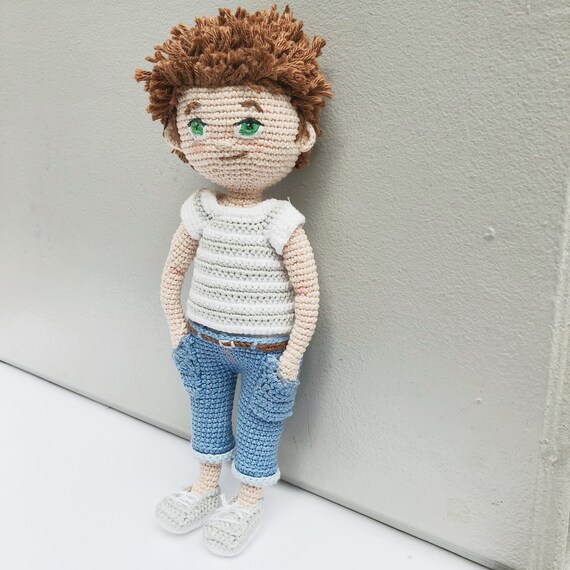 amigurumi boy doll
