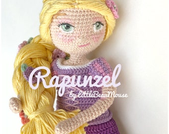 Rapunzel - Crochet Amigurumi Doll Pattern -  PDF download