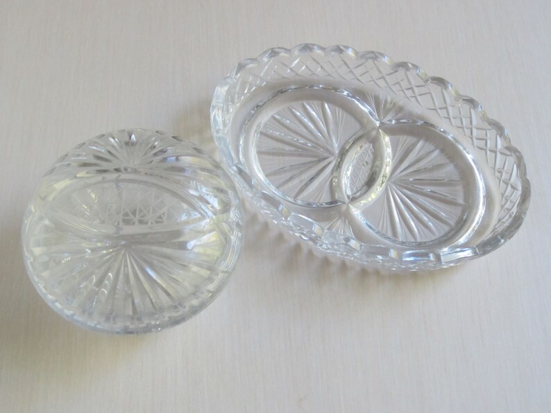 Vintage Lead Crystal Candy Dishes Etsy