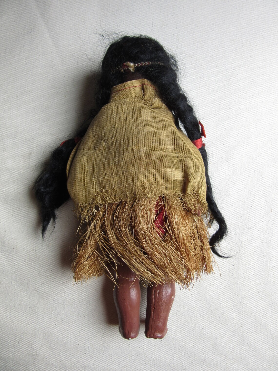 Vintage Maori Doll New Zealandchin Tattoopainted Plaster Etsy