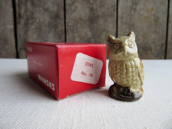Wade....Made in England Whimsies Owl No 14