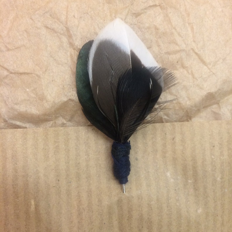 Feather Lapel Pin Etsy