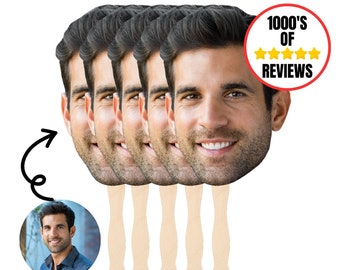 Custom face on a stick, Groom face cutouts for bachelorette, Big head cutouts for graduation, Fat head on a stick for retirement