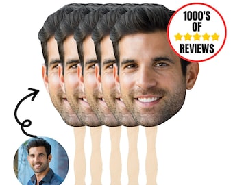 Custom face on a stick, Groom face cutouts for bachelorette, Big head cutouts for graduation, Fat head on a stick for retirement