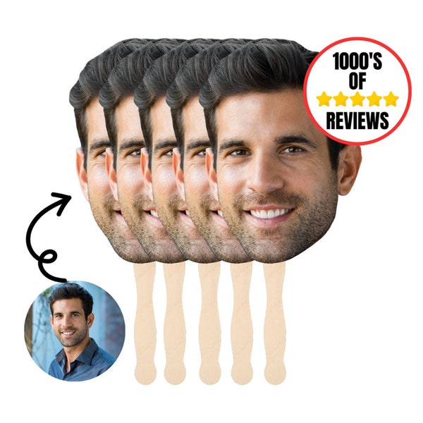 Custom face on a stick, Groom face cutouts for bachelorette, Big head cutouts for graduation, Fat head on a stick for retirement