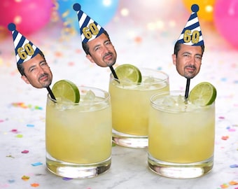 Drink stirrers birthday, 60th Birthday decorations, drink sticks, drink stirs, 30th, 40th, 50th birthday, swizzle sticks, stir sticks