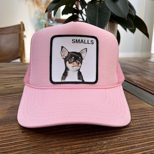 Custom pet portrait trucker hat, Custom dog hat, Personalized gift for dog lovers, Pet hat, Dog baseball cap, Custom cat hat image 4