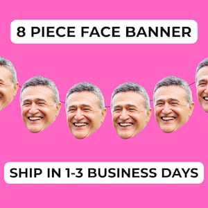 Retirement banner, Retirement party decorations, Retirement decorations, Custom head, Face decorations, Face cutout