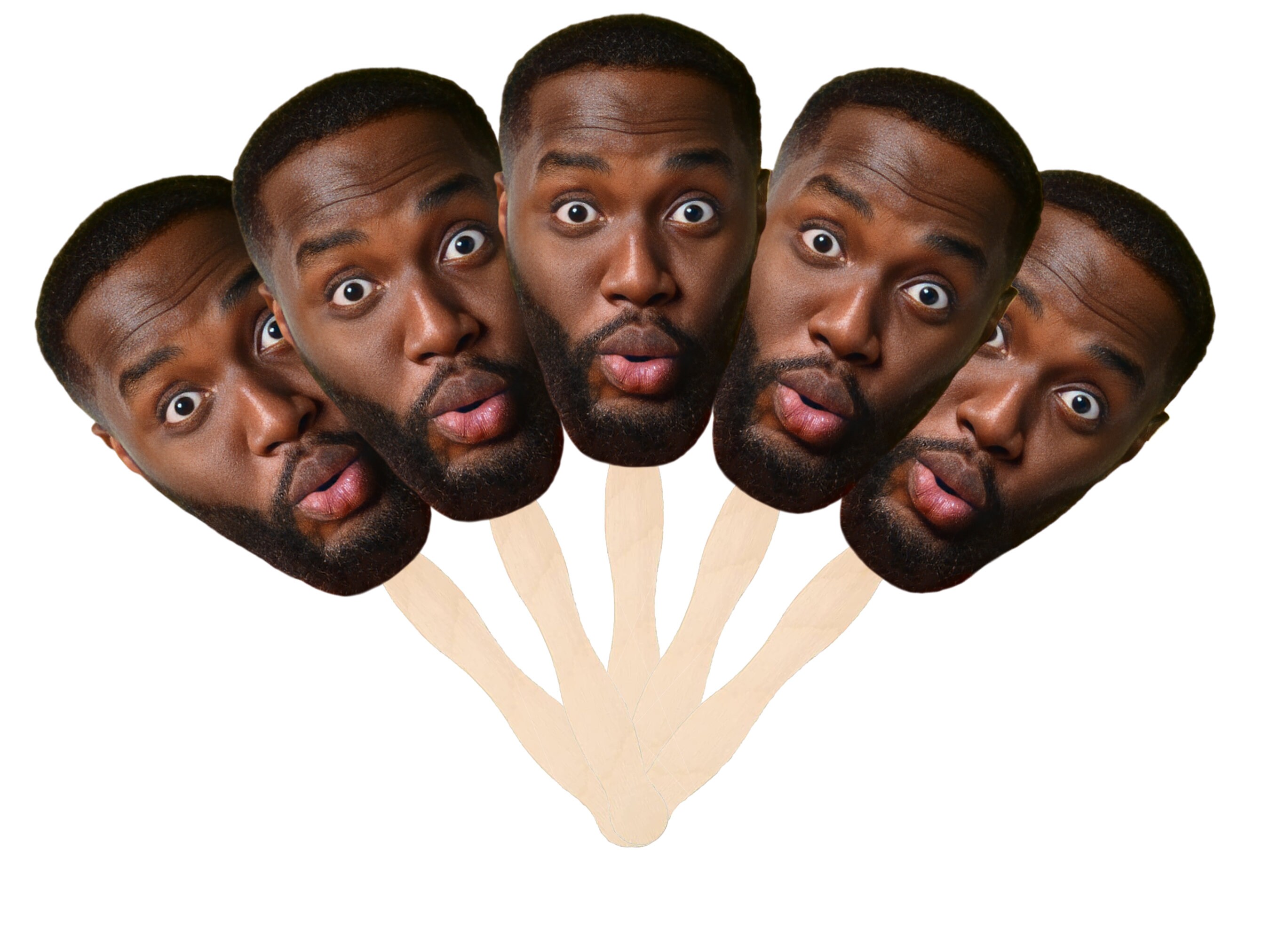 Custom Face Fans on a Stick, Big Head Sign for Graduation, Face Cutouts ...