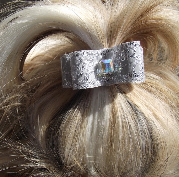 Dog Hair Bow Shih Tzu Yorkie Maltese Dog Hair Bow Dog Show Bow Etsy