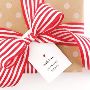 Etiquettes cadeaux personnalisées à monogramme - Etiquettes cadeaux personnalisées - Etiquettes personnalisées - Cadeau personnalisé - Etiquettes cadeaux - Pour les filles - Bon coeur
