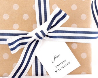 Personalized Monogrammed Gift Tags – Custom Favor Tags