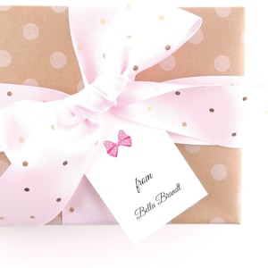 Personalized Monogrammed Gift Tags - Custom Favor Tags