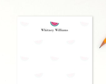 Personalized Notepad, Personalized Stationery, Stationary, Writing sheets Paper, Custom Notepad, Writing Pad, custom notepad, watermelon