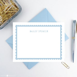 Ensemble de papeterie personnalisée pour enfants, Ensemble de cartes de correspondance personnalisées pour enfants, Papeterie pour enfants pour garçons, pour filles, Mot de remerciement personnalisé, Pétoncle