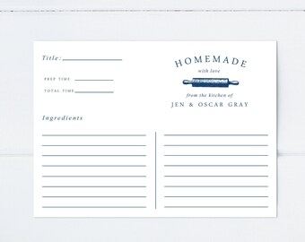 Personalized recipe cards set of 20 Gingerbread Personalized recipe cards set of 20 Gingerbread