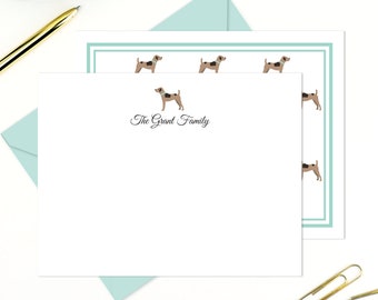Personalized Dog Stationery Set, Kids Note Cards, Puppy Thank You