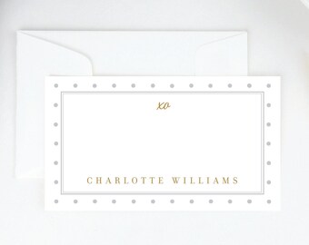 Tarjetas de regalo personalizadas con lunares, agradecimiento de boda
