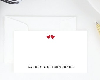 Personalized Gift Enclosure Cards / Personalized Gift / Enclosure Cards for wedding / Heart / Gift Enclosures Thank You Cards / Double Love
